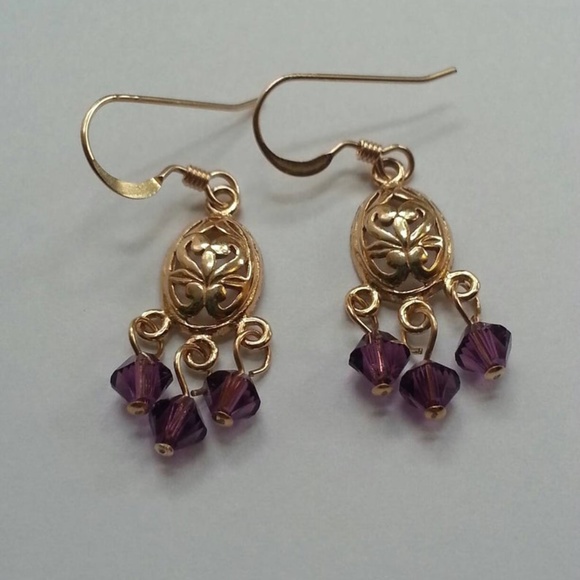 Petite Vermeil Earrings - Picture 1 of 2